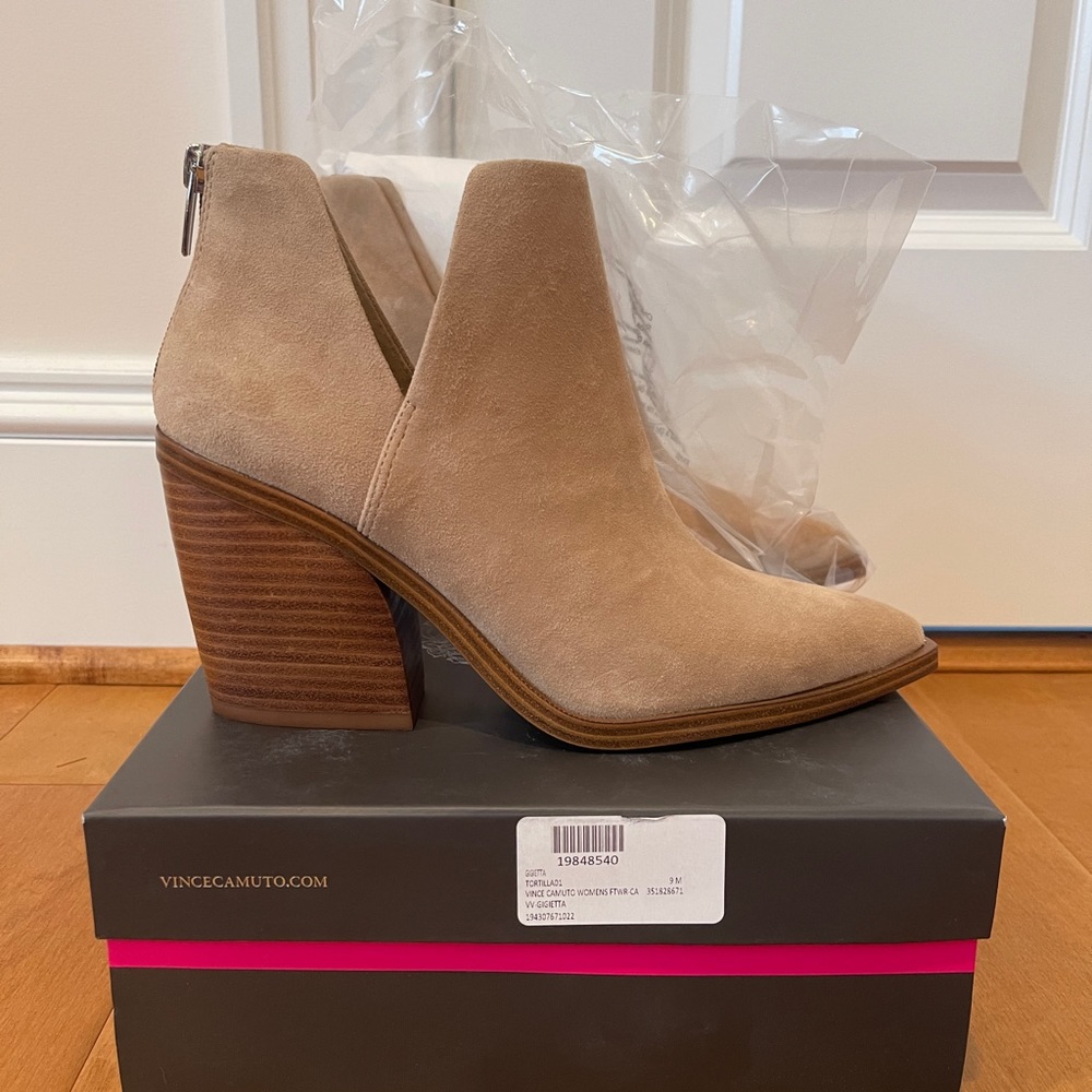 Vince Camuto Gigietta Bootie. Brand new in box